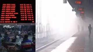 Watch | More flights, trains delayed due to continued low visibility