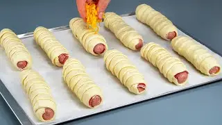 Es ist einfach eine BOMBE! Würstchen im Blätterteig, die in einer Minute verschwinden!
