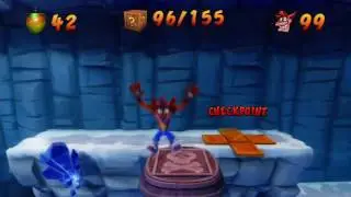 Crash Bandicoot 2 HD - Cold Hard Crash 100% Walkthrough - BOTH CLEAR GEMS - N. Sane Trilogy