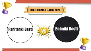 Pani Tanki Basti vs Balmiki Basti Bhangagarh live cricket match | Basti Premier League 2025 live -