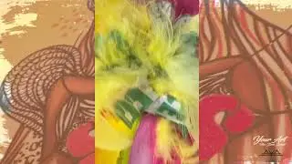 Queen Annaway (Mixed Media with Subway Packaging, Resin Liquid Art & Couture Detailing)