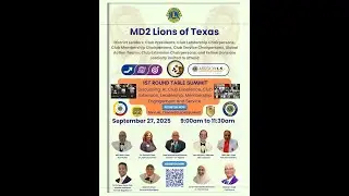 MD2 Texas Lions 1st Summit Roundtable 2025