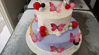 Butterfly fox boll 🎂 cake #viralvideo #