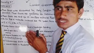 Chemistry 11 chapter no.5 liquid state of matter |London Dispersion forces B/W Non-Polar Molecules