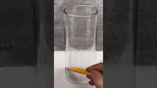How to Sketch a Glass Cup with Realistic Details  #sketchingtutorial #art #pencilsketchingmastery