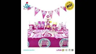 Cartoon Theme Party Supplies Kids Birthday Decoration Paper Plate Tableware Set Party Supplies