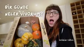 Sonbahar temalı yediklerim ve yiyecek alışverişi | Vegan & gerçekçi 🎃🌱