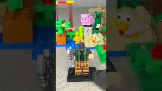 Minecraft #minecraft #steve #shorts #fun #satisfying #pop #bricks #brick #minifigures #0162