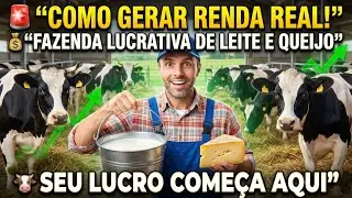 Como gerar renda real com uma fazenda de vacas leiteiras e vender leite e queijo