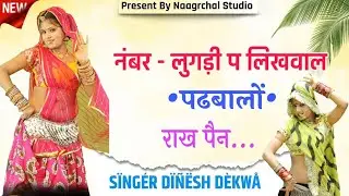 dn dekwa नंबर लुगड़ी प लिखवाल पढबालो राख पेन Dinesh dekwa Meena song 2020
