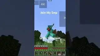 Join My Smp Ip On Comment Box #minecraft #smp #live