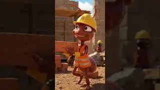 red ants become construction workers #trendinng #ai #shortvideo #youtubeshorts #fypviralシ