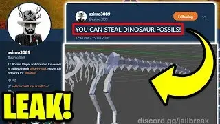 Roblox Jailbreak STEAL DINOSAUR FOSSILS!? *NEW LEAK* | Jailbreak Museum New Mini Update!