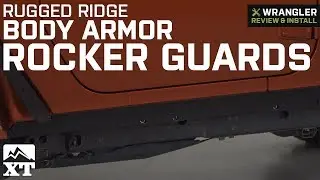Jeep Wrangler Rugged Ridge Body Armor Rocker Guards - Black (2007-2018 JK 2-Door) Review & Install