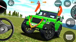 modified mahindra Thar 😈Indian cars simulator 3D || android gameplay || Gadi Wala Game || Thar Game