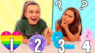 NUMBERS PICK THE FIDGETS IN OUR SLIME!! **SATISFYING** | JKREW