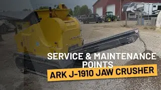 ARK J-1910 jaw crusher - All the service and maintenance points you need to know to KEEP CRUSHING!