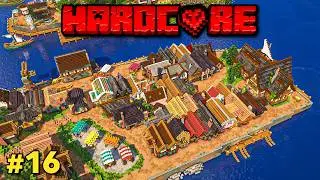 I Built 20 Cozy Harbor Houses in Hardcore Minecraft!