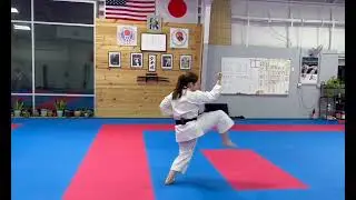 Asai karate: Asai Kihon Kata: Junro Godan performed by an ASAI member  浅井空手・基本形・弊組織会員による順路五段