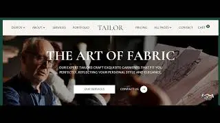 Tailor Website Tour: See the Bespoke Design That Books Custom Clothing Clients!