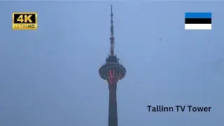 TALLINN ESTONIA - TALLIN TV TOWER - Built for the 1980 Moscow Olympics (2023/2024) (4K)