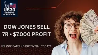 Clean Range Trading Short | Dow Jones Sell Setup &ndash; R:R 7 Profit&rdquo;