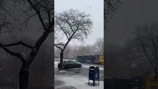 Beautiful Snow storm,Westchester avenue #newyorkcity #viralvideo #foryou #travel #snow #worldwide