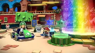 Paper Mario Color Splash - Bowser Fight & 100% Secret Ending