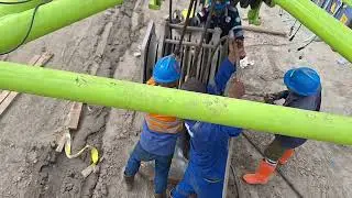 PEMASANGAN WIREROPE #zoomlioncrane ZCC 2000 -1. SLING HOOK BESAR DAN KECIL ,6 LILITAN MAIN HOOK