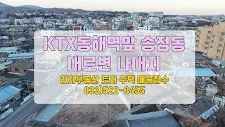 강원도 동해 동해항인근 송정동 토지 매매 2차선도로접한 대지 즉시건축가능