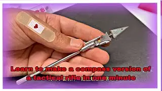 Learn to make a compass version of a tactical rifle in one minute Easy Steps