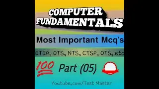 Fundamentals of computer | Top Mcqs part 05 | Test Master