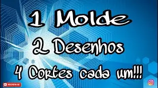 1 MOLDE 2 DESENHOS!!! 4 CORTES SIMPLES  #31