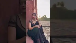 Latest Collection - Black Net Saree with Embroidery & Scalloping available on SWTANTRA.COM