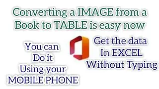 How to convert Image to table in Excel | Convert data to Excel using mobile