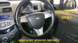 Vlog-6 # Chevrolet Beat # Horn is not working properly # Steering rolling spring pin jammed