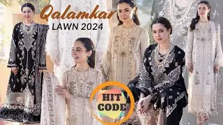 Qalamkar luxury lawn collection 2024 | Qalamkar Sahil Kinare lawn 2024 | Qalamkar latest Lawn