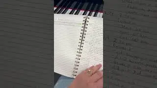 Updating my piano practice journal!
