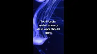 Top 5 Useful Websites Every Developer Should Know. #shorts #explore #trending #developer #fyp