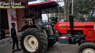 Finnally Visfot 855 🔥Tractor Mein Fiber hud And Music System Laga Diya❤️