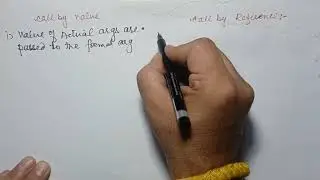 Call By Value and Call By Reference Part-1 by Prof. Puneet Sharma