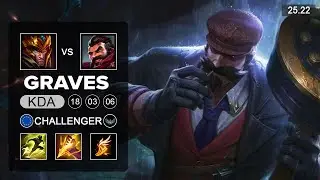 Graves vs Jarvan IV Jungle - KR Challenger - Patch 25.22 Season 15