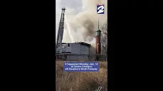 Crews work to contain massive fire at church building off of North Freeway