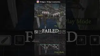 Bridgezz: Bridge Construction - Gameplay Short 2 #shorts #androidgames #simulatorgames