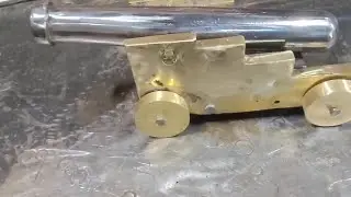 Casting a cannon paper weight 