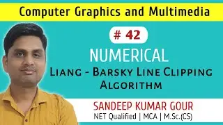 Numerical on Liang Barsky line clipping algorithm | Computer graphics and multimedia