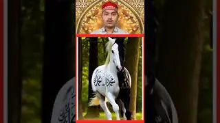 is ghode ke upar likha Allah tabarak Tala ka naam