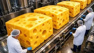 Inside a Giant Cheese Factory | From Fresh Milk to Expensive Cheese Blocks.