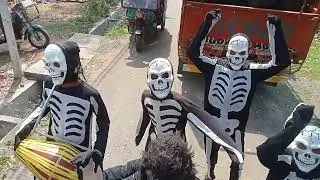 আমার গ্রামের শীতলা পূজায়।। কঙ্কালের কীর্তি #vlogvideo #abhijiterpriya