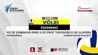 VOLEI | EE ISMAEL IGLESIAS VS EE DESOLINA BETTI | &Aacute;GUAS DE LIND&Oacute;IA | GIN&Aacute;SIO TOZZI | JEESP 2025